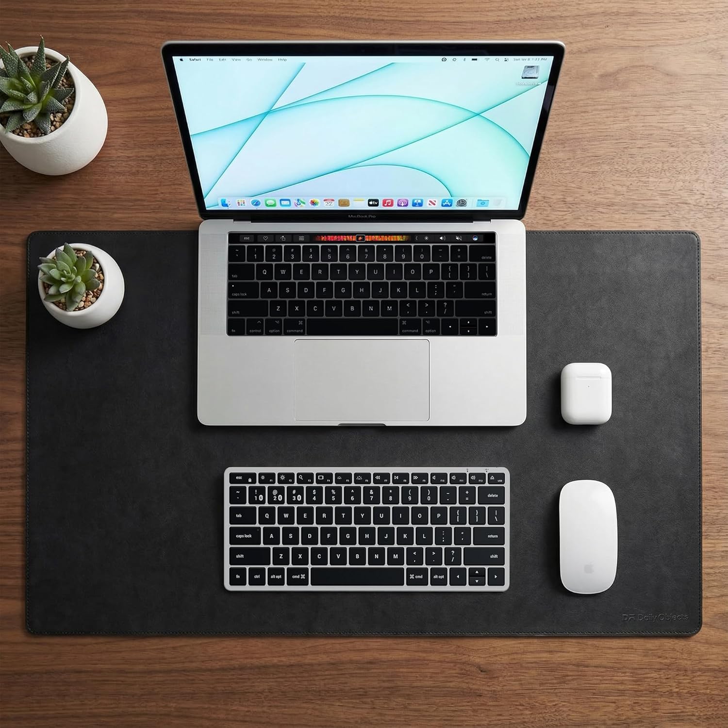 DailyObjects Reversible Desk Matte Sand Premium Vegan Leather Desk Mat|Anti-Skid|Anti-Slip|85 * 45cm| - Image 5