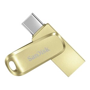 SanDisk Ultra Dual Drive Luxe Type-C 1TB, OTG, Usb3.2 Gen 1, Upto 400MB/S, Pendrive, Gold, 5Y Warranty (SDDDC4-1T00-I35GD)